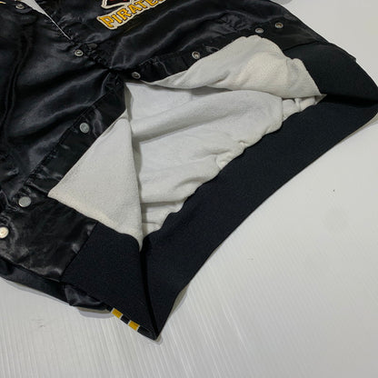 【現状渡し品】【メンズ】 Chalk Line チョークライン 80's-90's NYLON STADIUM JACKET 80-90年代 ナイロン スタジアムジャケット アウター スタジャン 145-261028-ss-06-teih サイズ：M カラー：ブラック 万代Net店