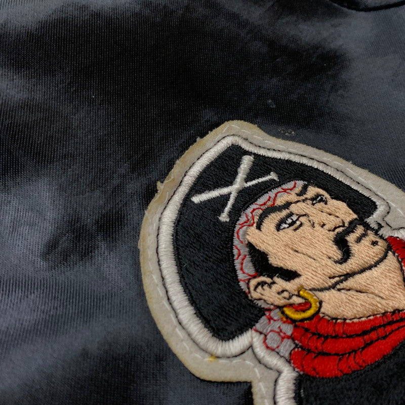 【現状渡し品】【メンズ】 Chalk Line チョークライン 80's-90's NYLON STADIUM JACKET 80-90年代 ナイロン スタジアムジャケット アウター スタジャン 145-261028-ss-06-teih サイズ：M カラー：ブラック 万代Net店