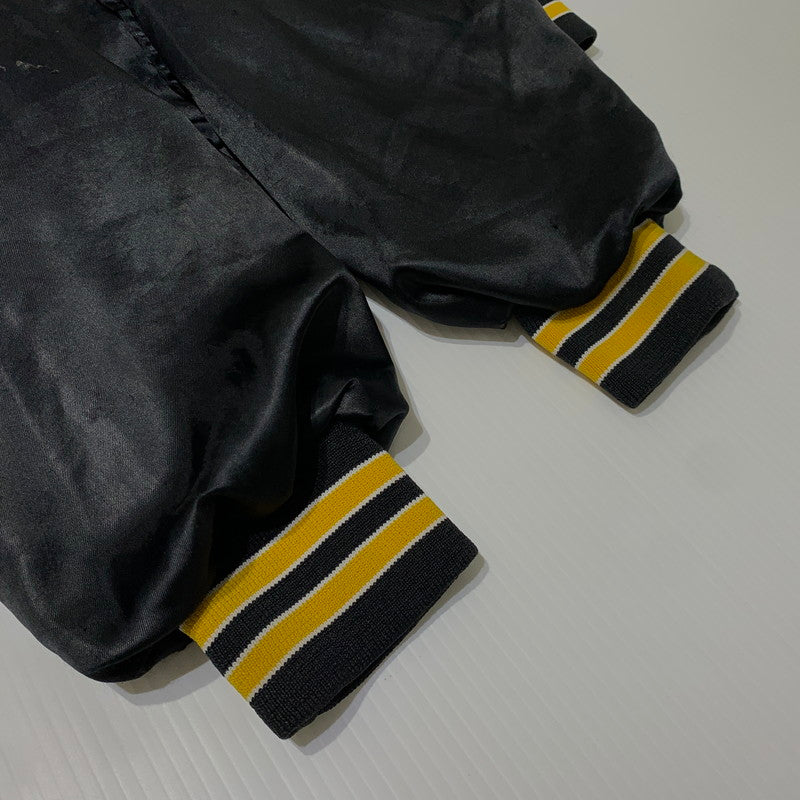 【現状渡し品】【メンズ】 Chalk Line チョークライン 80's-90's NYLON STADIUM JACKET 80-90年代 ナイロン スタジアムジャケット アウター スタジャン 145-261028-ss-06-teih サイズ：M カラー：ブラック 万代Net店