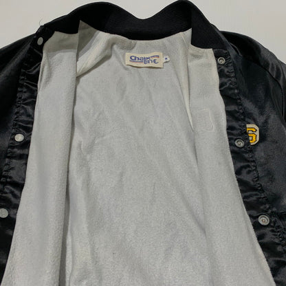 【現状渡し品】【メンズ】 Chalk Line チョークライン 80's-90's NYLON STADIUM JACKET 80-90年代 ナイロン スタジアムジャケット アウター スタジャン 145-261028-ss-06-teih サイズ：M カラー：ブラック 万代Net店