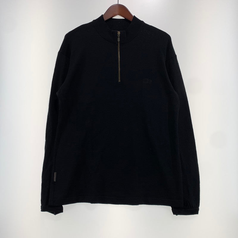 【中古品】【メンズ】 icebreaker アイスブレーカー HALF ZIP SWEATER ハーフジップセーター トップス ニット 145-261028-ss-04-teih サイズ：L カラー：ブラック 万代Net店
