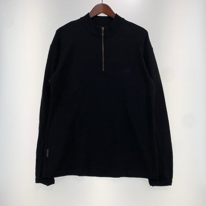 【中古品】【メンズ】 icebreaker アイスブレーカー HALF ZIP SWEATER ハーフジップセーター トップス ニット 145-261028-ss-04-teih サイズ：L カラー：ブラック 万代Net店