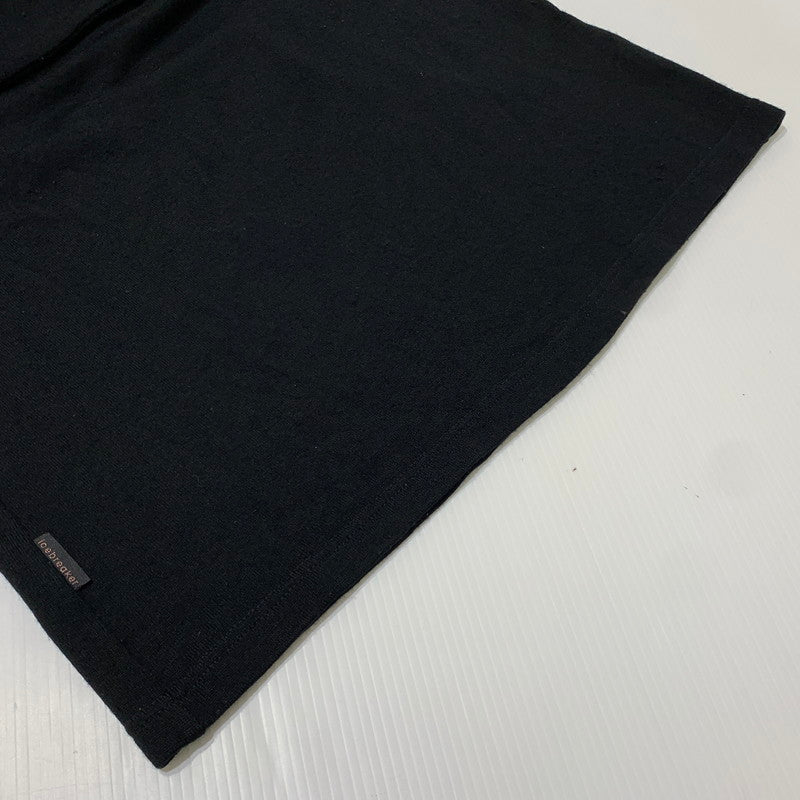 【中古品】【メンズ】 icebreaker アイスブレーカー HALF ZIP SWEATER ハーフジップセーター トップス ニット 145-261028-ss-04-teih サイズ：L カラー：ブラック 万代Net店