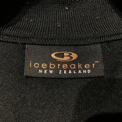 【中古品】【メンズ】 icebreaker アイスブレーカー HALF ZIP SWEATER ハーフジップセーター トップス ニット 145-261028-ss-04-teih サイズ：L カラー：ブラック 万代Net店