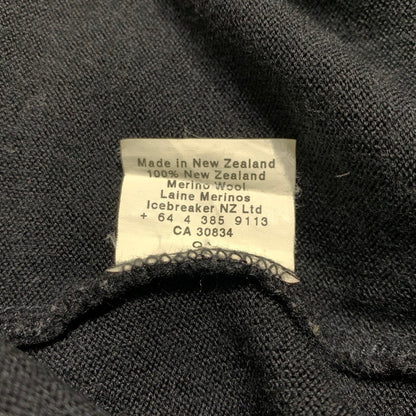 【中古品】【メンズ】 icebreaker アイスブレーカー HALF ZIP SWEATER ハーフジップセーター トップス ニット 145-261028-ss-04-teih サイズ：L カラー：ブラック 万代Net店
