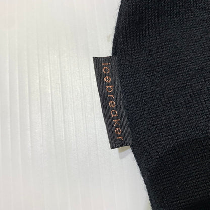 【中古品】【メンズ】 icebreaker アイスブレーカー HALF ZIP SWEATER ハーフジップセーター トップス ニット 145-261028-ss-04-teih サイズ：L カラー：ブラック 万代Net店