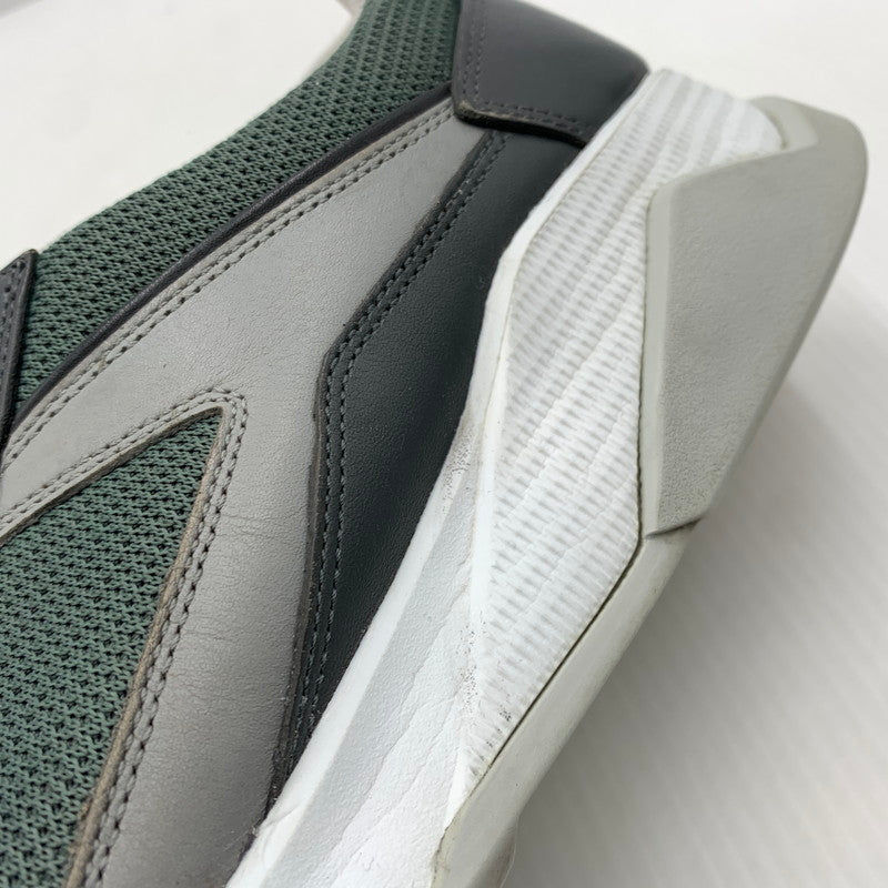 【中古品】【メンズ】 PRADA プラダ LEATHER SNEAKERS 4E2816 レザー スニーカー 靴 プラダスポーツ シューズ 162-261023-ko-03-teih サイズ：7 カラー：グリーン系 万代Net店