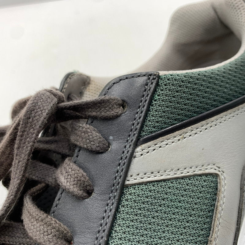 【中古品】【メンズ】 PRADA プラダ LEATHER SNEAKERS 4E2816 レザー スニーカー 靴 プラダスポーツ シューズ 162-261023-ko-03-teih サイズ：7 カラー：グリーン系 万代Net店