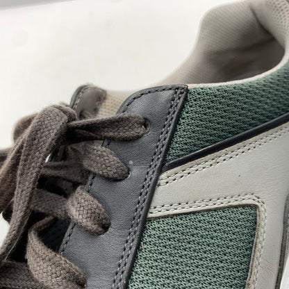 【中古品】【メンズ】 PRADA プラダ LEATHER SNEAKERS 4E2816 レザー スニーカー 靴 プラダスポーツ シューズ 162-261023-ko-03-teih サイズ：7 カラー：グリーン系 万代Net店