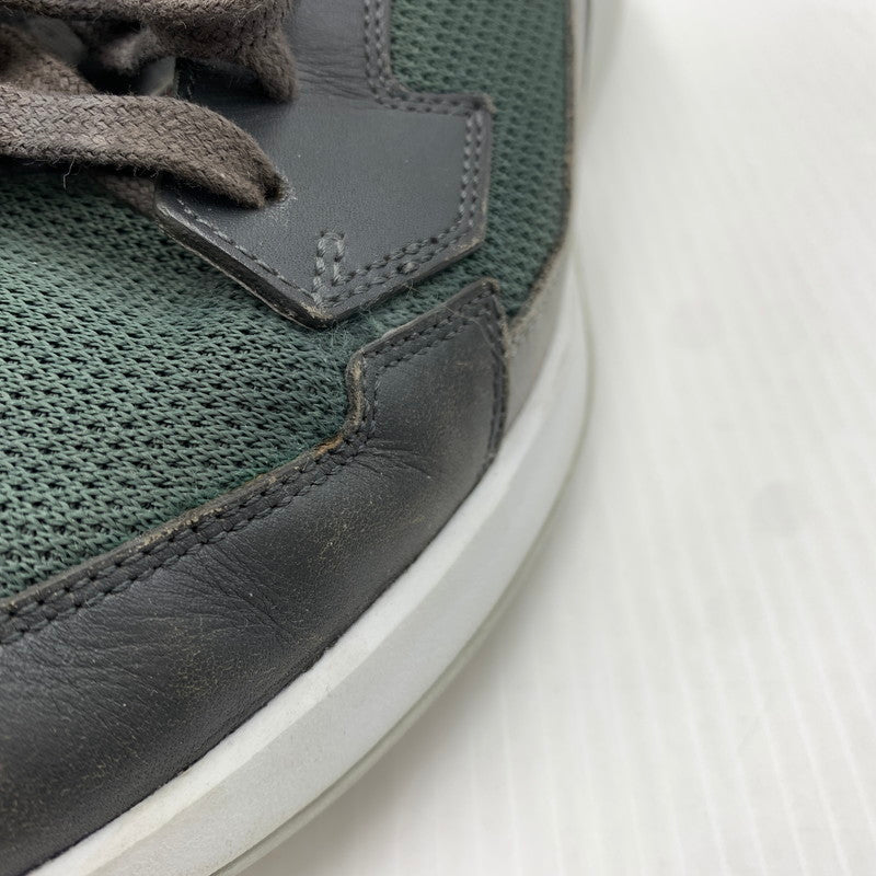 【中古品】【メンズ】 PRADA プラダ LEATHER SNEAKERS 4E2816 レザー スニーカー 靴 プラダスポーツ シューズ 162-261023-ko-03-teih サイズ：7 カラー：グリーン系 万代Net店