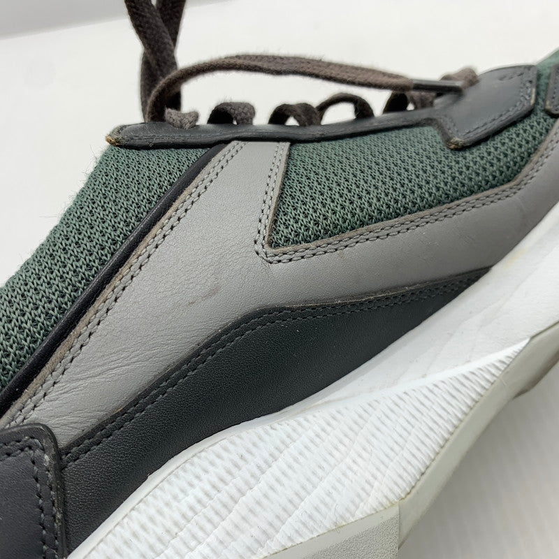 【中古品】【メンズ】 PRADA プラダ LEATHER SNEAKERS 4E2816 レザー スニーカー 靴 プラダスポーツ シューズ 162-261023-ko-03-teih サイズ：7 カラー：グリーン系 万代Net店