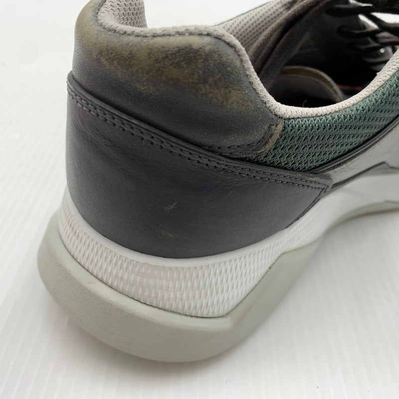 【中古品】【メンズ】 PRADA プラダ LEATHER SNEAKERS 4E2816 レザー スニーカー 靴 プラダスポーツ シューズ 162-261023-ko-03-teih サイズ：7 カラー：グリーン系 万代Net店