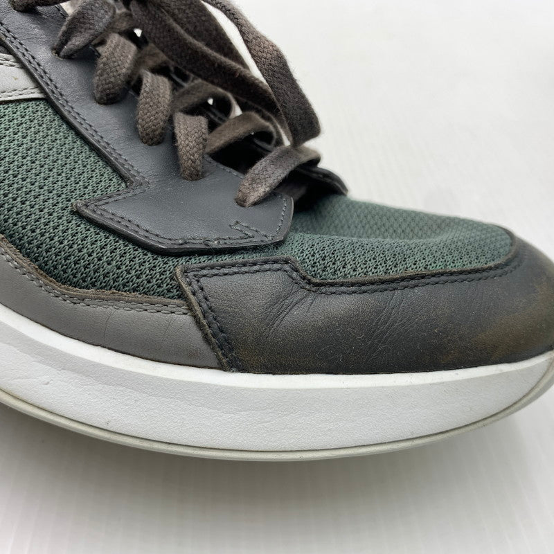 【中古品】【メンズ】 PRADA プラダ LEATHER SNEAKERS 4E2816 レザー スニーカー 靴 プラダスポーツ シューズ 162-261023-ko-03-teih サイズ：7 カラー：グリーン系 万代Net店