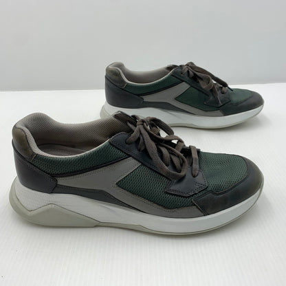 【中古品】【メンズ】 PRADA プラダ LEATHER SNEAKERS 4E2816 レザー スニーカー 靴 プラダスポーツ シューズ 162-261023-ko-03-teih サイズ：7 カラー：グリーン系 万代Net店