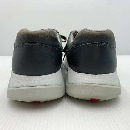 【中古品】【メンズ】 PRADA プラダ LEATHER SNEAKERS 4E2816 レザー スニーカー 靴 プラダスポーツ シューズ 162-261023-ko-03-teih サイズ：7 カラー：グリーン系 万代Net店