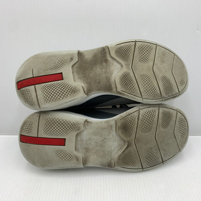 【中古品】【メンズ】 PRADA プラダ LEATHER SNEAKERS 4E2816 レザー スニーカー 靴 プラダスポーツ シューズ 162-261023-ko-03-teih サイズ：7 カラー：グリーン系 万代Net店