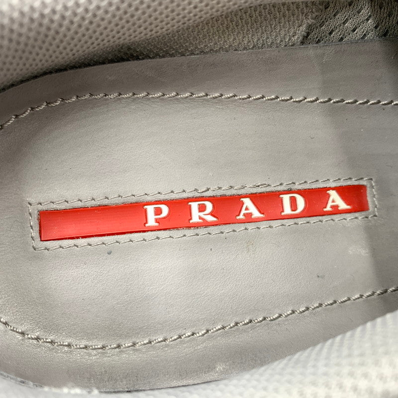 【中古品】【メンズ】 PRADA プラダ LEATHER SNEAKERS 4E2816 レザー スニーカー 靴 プラダスポーツ シューズ 162-261023-ko-03-teih サイズ：7 カラー：グリーン系 万代Net店