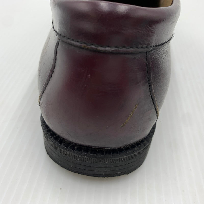 【現状渡し品】【メンズ】 G.H.BASS ジーエイチバス WEEJUNS LEATHER LOAFER ウィージャンズ レザー ローファー 靴 シューズ 164-261023-ko-01-teih サイズ：8.5 カラー：ワイン 万代Net店