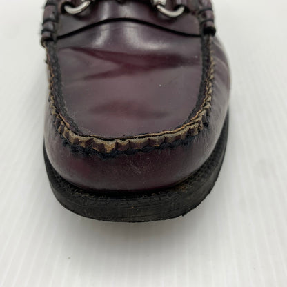【現状渡し品】【メンズ】 G.H.BASS ジーエイチバス WEEJUNS LEATHER LOAFER ウィージャンズ レザー ローファー 靴 シューズ 164-261023-ko-01-teih サイズ：8.5 カラー：ワイン 万代Net店