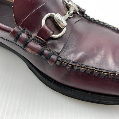【現状渡し品】【メンズ】 G.H.BASS ジーエイチバス WEEJUNS LEATHER LOAFER ウィージャンズ レザー ローファー 靴 シューズ 164-261023-ko-01-teih サイズ：8.5 カラー：ワイン 万代Net店