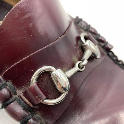 【現状渡し品】【メンズ】 G.H.BASS ジーエイチバス WEEJUNS LEATHER LOAFER ウィージャンズ レザー ローファー 靴 シューズ 164-261023-ko-01-teih サイズ：8.5 カラー：ワイン 万代Net店