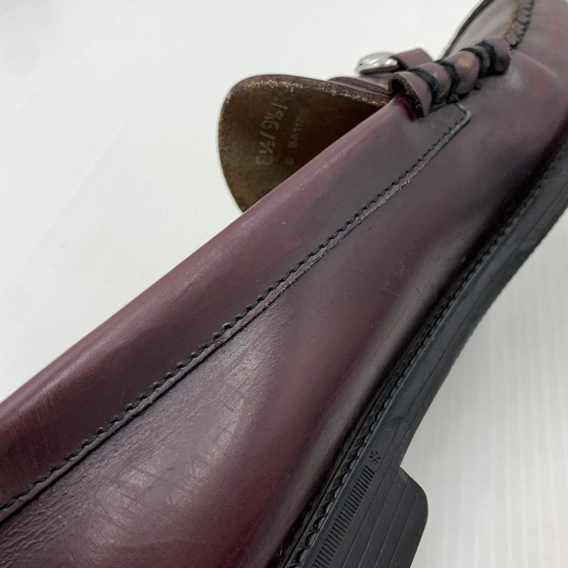 【現状渡し品】【メンズ】 G.H.BASS ジーエイチバス WEEJUNS LEATHER LOAFER ウィージャンズ レザー ローファー 靴 シューズ 164-261023-ko-01-teih サイズ：8.5 カラー：ワイン 万代Net店