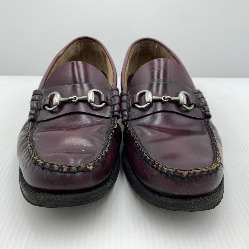 【現状渡し品】【メンズ】 G.H.BASS ジーエイチバス WEEJUNS LEATHER LOAFER ウィージャンズ レザー ローファー 靴 シューズ 164-261023-ko-01-teih サイズ：8.5 カラー：ワイン 万代Net店