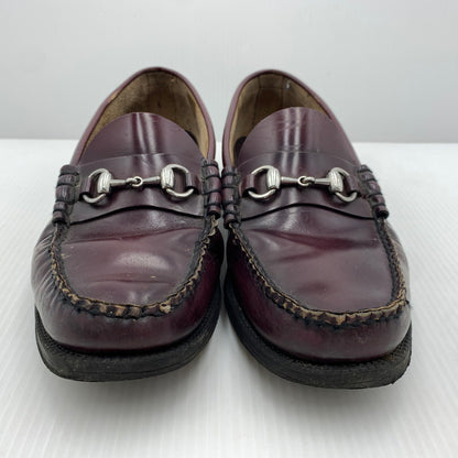 【現状渡し品】【メンズ】 G.H.BASS ジーエイチバス WEEJUNS LEATHER LOAFER ウィージャンズ レザー ローファー 靴 シューズ 164-261023-ko-01-teih サイズ：8.5 カラー：ワイン 万代Net店