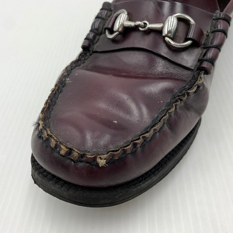 【現状渡し品】【メンズ】 G.H.BASS ジーエイチバス WEEJUNS LEATHER LOAFER ウィージャンズ レザー ローファー 靴 シューズ 164-261023-ko-01-teih サイズ：8.5 カラー：ワイン 万代Net店