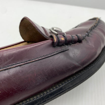 【現状渡し品】【メンズ】 G.H.BASS ジーエイチバス WEEJUNS LEATHER LOAFER ウィージャンズ レザー ローファー 靴 シューズ 164-261023-ko-01-teih サイズ：8.5 カラー：ワイン 万代Net店