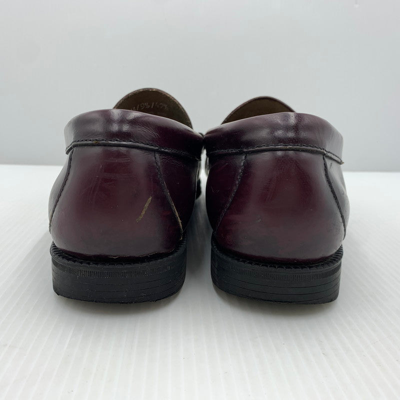 【現状渡し品】【メンズ】 G.H.BASS ジーエイチバス WEEJUNS LEATHER LOAFER ウィージャンズ レザー ローファー 靴 シューズ 164-261023-ko-01-teih サイズ：8.5 カラー：ワイン 万代Net店
