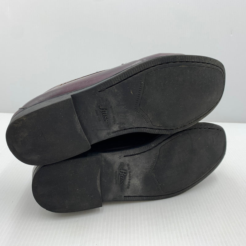 【現状渡し品】【メンズ】 G.H.BASS ジーエイチバス WEEJUNS LEATHER LOAFER ウィージャンズ レザー ローファー 靴 シューズ 164-261023-ko-01-teih サイズ：8.5 カラー：ワイン 万代Net店
