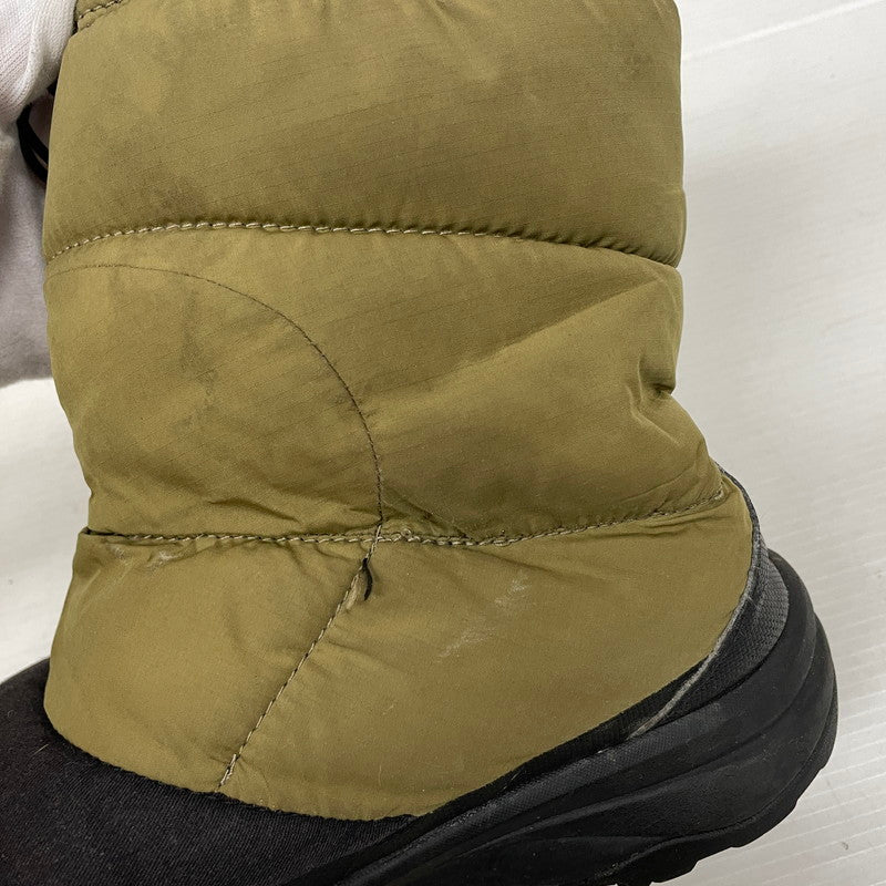 【中古品】【メンズ】 THE NORTH FACE ザ・ノースフェイス NUPTSE DOWN BOOTIE NF51877 ヌプシ ダウンブーツ 靴 ウィンターブーツ 164-261029-yo-13-teih サイズ：28cm カラー：カーキ/ブラック 万代Net店
