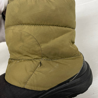 【中古品】【メンズ】 THE NORTH FACE ザ・ノースフェイス NUPTSE DOWN BOOTIE NF51877 ヌプシ ダウンブーツ 靴 ウィンターブーツ 164-261029-yo-13-teih サイズ：28cm カラー：カーキ/ブラック 万代Net店