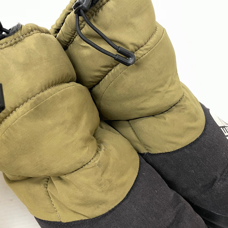 【中古品】【メンズ】 THE NORTH FACE ザ・ノースフェイス NUPTSE DOWN BOOTIE NF51877 ヌプシ ダウンブーツ 靴 ウィンターブーツ 164-261029-yo-13-teih サイズ：28cm カラー：カーキ/ブラック 万代Net店