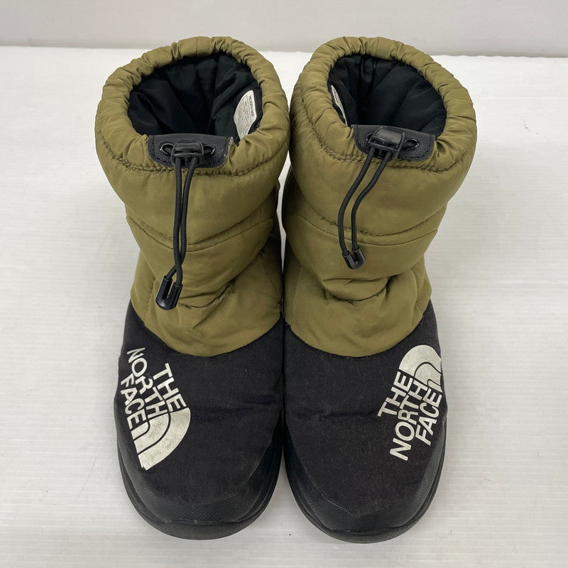 【中古品】【メンズ】 THE NORTH FACE ザ・ノースフェイス NUPTSE DOWN BOOTIE NF51877 ヌプシ ダウンブーツ 靴 ウィンターブーツ 164-261029-yo-13-teih サイズ：28cm カラー：カーキ/ブラック 万代Net店