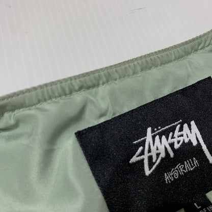 【中古品】【メンズ】 Stussy ステューシー DIAMOND QUILTED VEST ダイヤモンド キルティングベスト アウター ダウンベスト 142-261028-ss-01-teih サイズ：L カラー：ライトグリーン 万代Net店