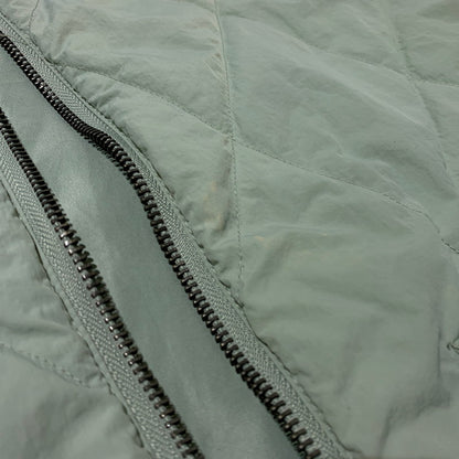 【中古品】【メンズ】 Stussy ステューシー DIAMOND QUILTED VEST ダイヤモンド キルティングベスト アウター ダウンベスト 142-261028-ss-01-teih サイズ：L カラー：ライトグリーン 万代Net店