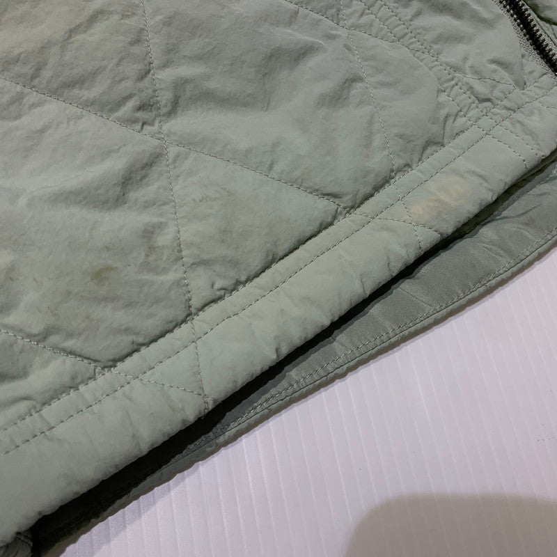 【中古品】【メンズ】 Stussy ステューシー DIAMOND QUILTED VEST ダイヤモンド キルティングベスト アウター ダウンベスト 142-261028-ss-01-teih サイズ：L カラー：ライトグリーン 万代Net店