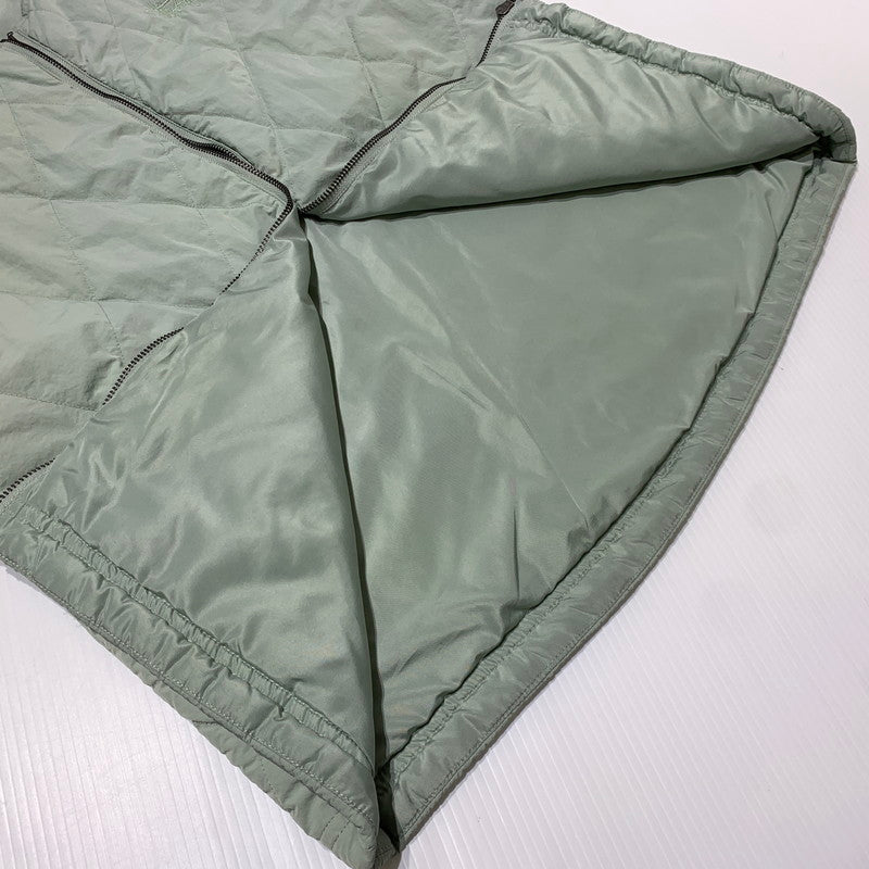 【中古品】【メンズ】 Stussy ステューシー DIAMOND QUILTED VEST ダイヤモンド キルティングベスト アウター ダウンベスト 142-261028-ss-01-teih サイズ：L カラー：ライトグリーン 万代Net店