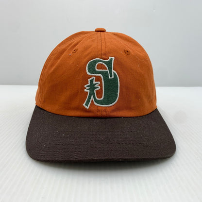 【中古品】【メンズ】 STUSSY ステューシー VINTAGE S LOW PRO CAP ヴィンテージ エス ロープロ キャップ 帽子 コットンキャップ 185-261023-ko-05-teih カラー：オレンジ/ブラウン 万代Net店