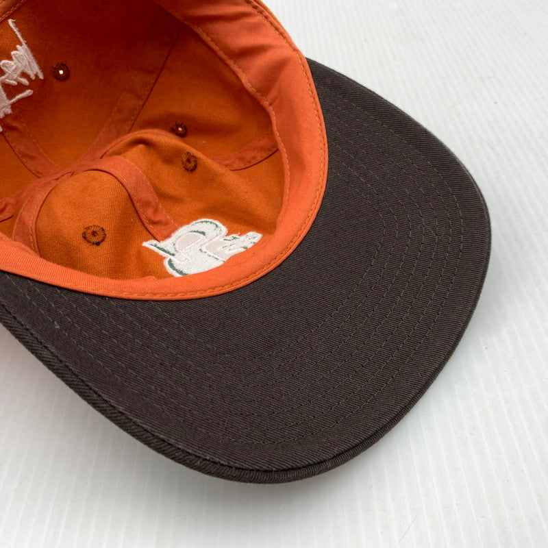 【中古品】【メンズ】 STUSSY ステューシー VINTAGE S LOW PRO CAP ヴィンテージ エス ロープロ キャップ 帽子 コットンキャップ 185-261023-ko-05-teih カラー：オレンジ/ブラウン 万代Net店