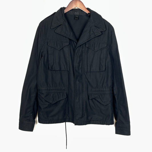 【現状渡し品】【メンズ】 SCHOTT ショット MILITARY JACKET M73105ミリタリー ジャケット アウター 145-261021-sa-09-teih サイズ：36 カラー：ブラック 万代Net店