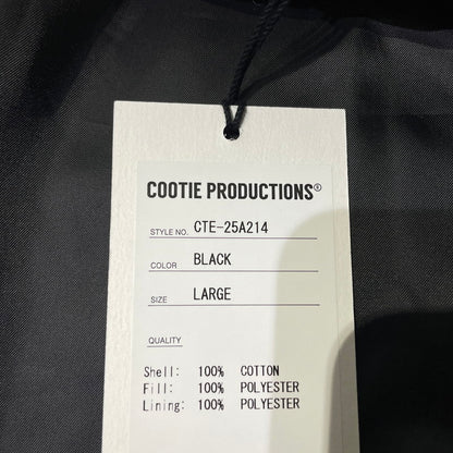 【中古品】【メンズ】 COOTIE PRODUCTIONS クーティープロダクションズ COTTON CANVAS PADDED SHORT COAT CTE-25A214 コットンキャンバス パテッド ショートコート アウター 142-261020-yo-09-teih サイズ：L カラー：ブラック 万代Net店