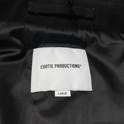 【中古品】【メンズ】 COOTIE PRODUCTIONS クーティープロダクションズ COTTON CANVAS PADDED SHORT COAT CTE-25A214 コットンキャンバス パテッド ショートコート アウター 142-261020-yo-09-teih サイズ：L カラー：ブラック 万代Net店