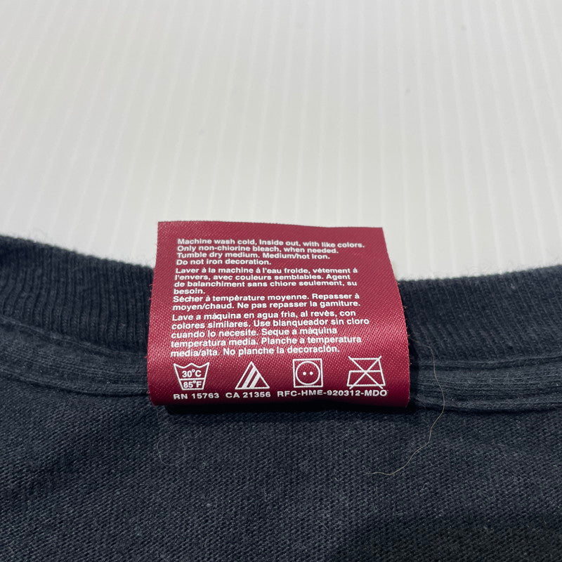 【中古品】【メンズ】 HIDE&SEEK ハイドアンドシーク LONG SLEEVE PRINT TEE ロングスリーブ プリント Tシャツ 長袖 トップス 145-261020-yo-02-teih サイズ：XXL カラー：ブラック 万代Net店