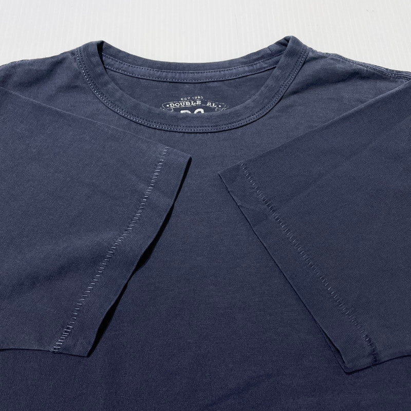 【中古品】【メンズ】 RRL ダブルアールエル OVERDYE COTTON S/S POCKET TEE オーバーダイ コットン ショートスリーブ ポケット Tシャツ 半袖 トップス 145-261020-yo-07-teih サイズ：S カラー：ネイビー 万代Net店