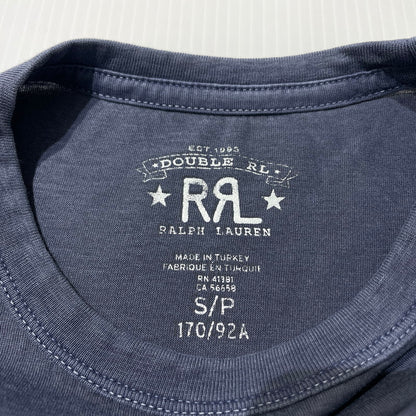 【中古品】【メンズ】 RRL ダブルアールエル OVERDYE COTTON S/S POCKET TEE オーバーダイ コットン ショートスリーブ ポケット Tシャツ 半袖 トップス 145-261020-yo-07-teih サイズ：S カラー：ネイビー 万代Net店