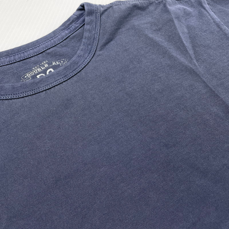 【中古品】【メンズ】 RRL ダブルアールエル OVERDYE COTTON S/S POCKET TEE オーバーダイ コットン ショートスリーブ ポケット Tシャツ 半袖 トップス 145-261020-yo-07-teih サイズ：S カラー：ネイビー 万代Net店