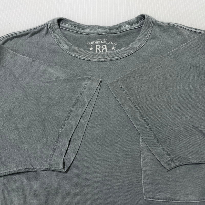 【中古品】【メンズ】 RRL ダブルアールエル OVERDYE COTTON S/S POCKET TEE オーバーダイ コットン ショートスリーブ ポケット Tシャツ 半袖 トップス 145-261020-yo-06-teih サイズ：S カラー：グリーン 万代Net店